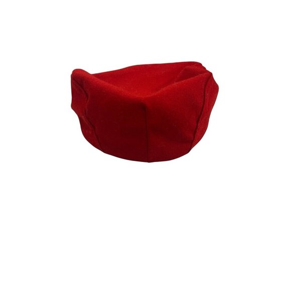 Pendleton Red Newsboy Cabbie Wool Ivy Flat Cap Hat USA Made Vintage Size Large - Picture 3 of 5